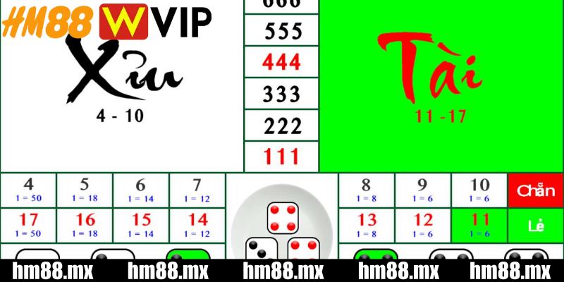 Các cách chơi tài xỉu siêu hiệu quả tại HM88